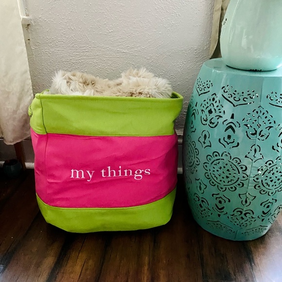 Other Xlarge Storage Tote Toy Box Organizer Pink Green Closet Cube My
